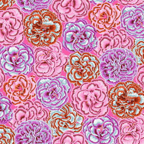 FreeSpirit Fabrics Kaffe Fassett Collective August 2025 by Philip Jacobs Picotee Carnations Pink