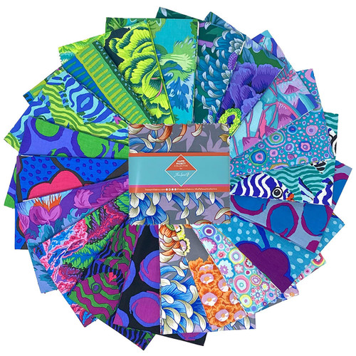 FreeSpirit Fabrics Kaffe Fassett Collective August 2025 5 Inch Charm Pack Cool