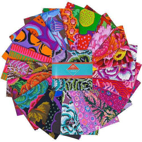 FreeSpirit Fabrics Kaffe Fassett Collective August 2025 5 Inch Charm Pack Hot