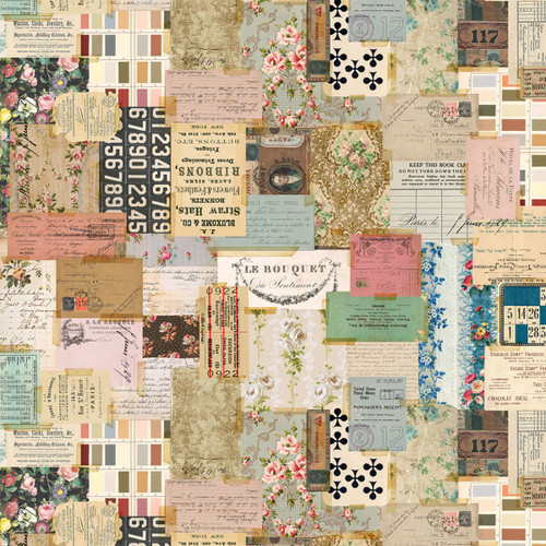 FreeSpirit Fabrics Palette 108" Quilt Back by Tim Holtz Ephemera Palette
