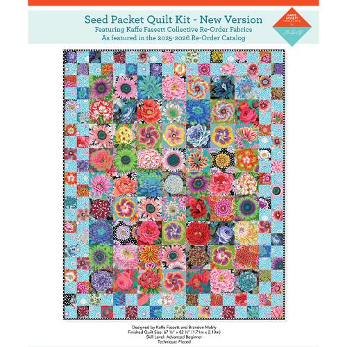 FreeSpirit Fabrics Kaffe Fassett Collective Seed Packet Quilt Kit 2025 Classics Plus