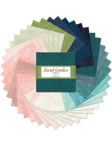 Wilmington Prints Essential Gems 5 Karat Gems Five Inch Charms Secret Garden
