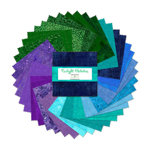 Wilmington Prints Essential Gems 5 Karat Gems Five Inch Charms Twighlight Melodies