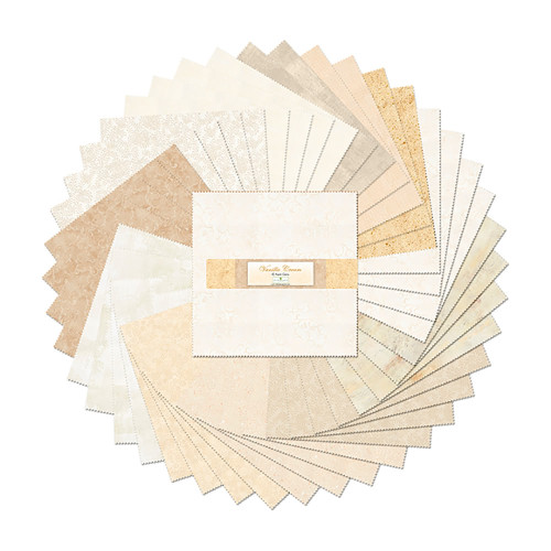Wilmington Prints Essential Gems 10 Karat Gems Ten Inch Layer Cake Vanilla Cream