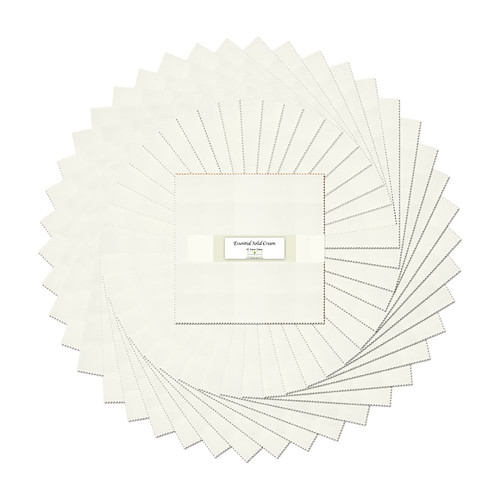 Wilmington Prints Essential Gems 10 Karat Gems Ten Inch Layer Cake Essential Solid All Cream