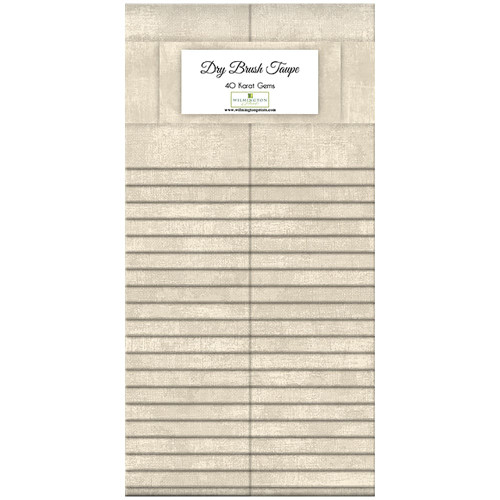 Wilmington Prints 40 Karat Gems Fabric Strips 2.5 by 44 Inches Dry Brush Taupe