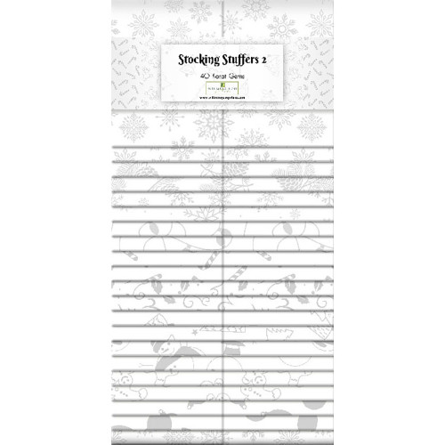 Wilmington Prints Stocking Stuffers 2 Christmas White On White 40 Karat Gems Fabric Strips