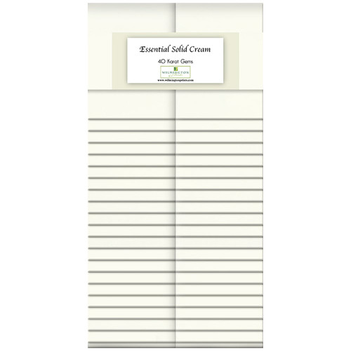 Wilmington Prints 40 Karat Gems Fabric Strips 2.5 by 44 Inches Essential Solid All Cream