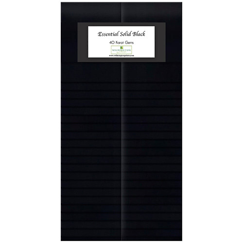 Wilmington Prints 40 Karat Gems Fabric Strips 2.5 by 44 Inches Essential Solid All Black