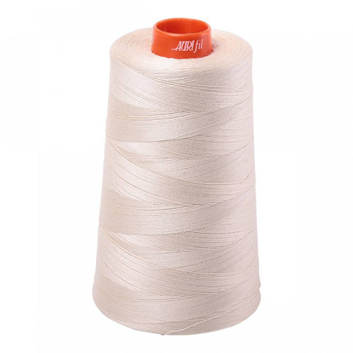 Aurifil Thread Long Arm Cone 50 wt Cotton 2310 Light Beige 6452 yards