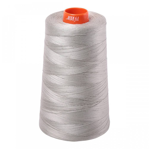 Aurifil Thread Long Arm Cone of thread 50 wt Cotton 5021 Grey 6452 yards