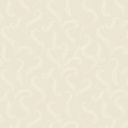 Benartex Fabrics Classic Keepsakes Cream Filigree Scroll Ecru