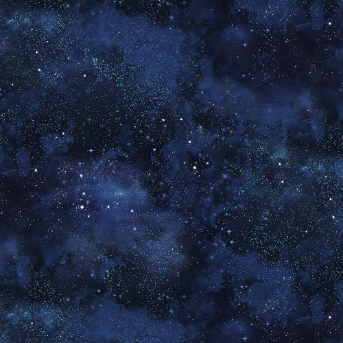 Timeless Treasures Fabrics I Love You To The Moon and Back Twinkling Night Sky Navy