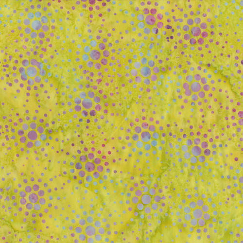 Anthology Fabrics Summer Soire Batiks Yellow Coral Sun Spots