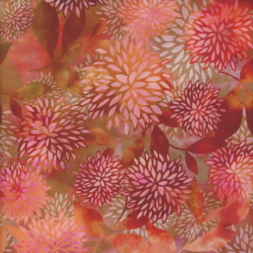 In The Beginning Fabrics Allure Jason Yenter Red Packed Mumm Bloom Collage