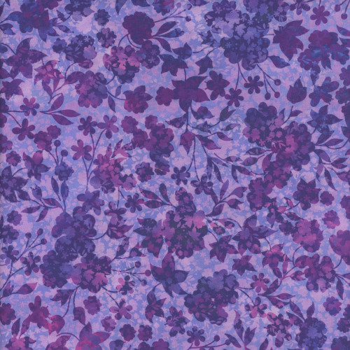 In The Beginning Fabrics Allure Jason Yenter Purple Blooming Floral Berry Vine