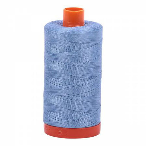 Aurifil Cotton Mako Thread 50 Weight 1422 Yards Light Delft Blue