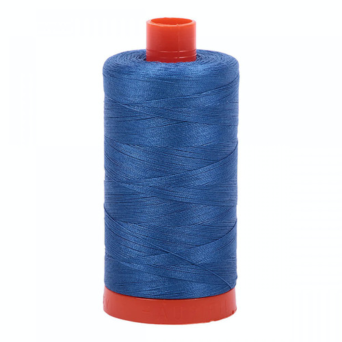 Aurifil Cotton Mako Thread 50 Weight 1422 Yards Delft Blue