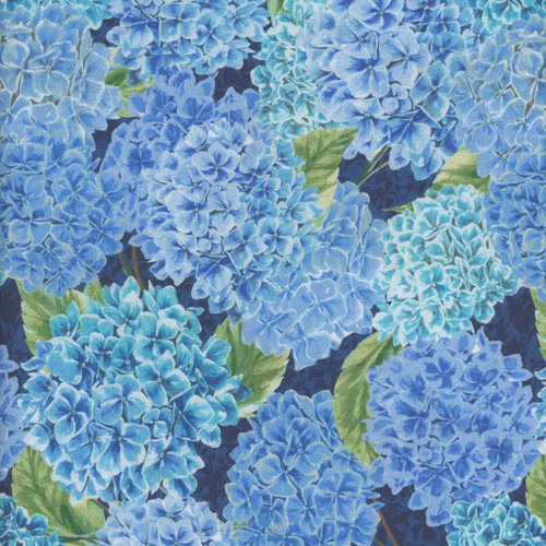 Windham Fabrics Summer Bliss Whistler Studios Endless Summer Hydrangea Blue