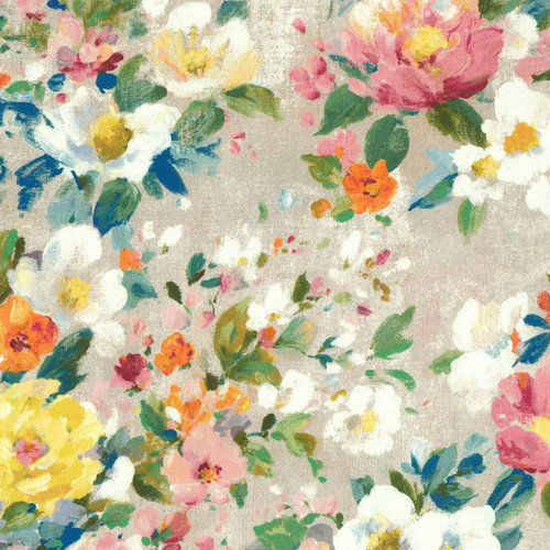 Covington Fabrics Senna Spring Watercolor Floral Bouquet
