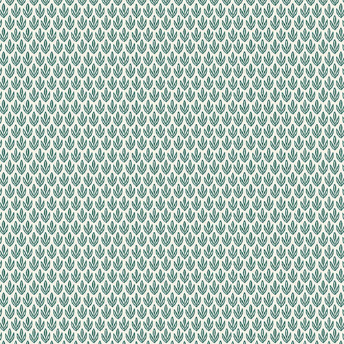 Benartex Cottage Core Jessica Flick Core Mini Teal White