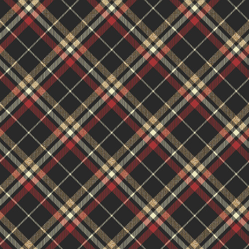 Benartex Holiday Tidings Kanvas Studio Tartan Plaid 108 Inch Wide Quilt Back Black