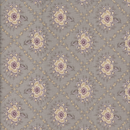 Andover Fabrics Wildflower Cottage Renee Nanneman Lilac Purple Floral Lattice