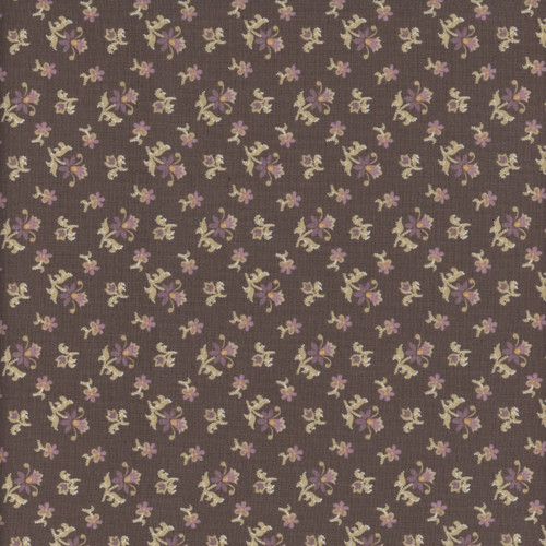 Andover Fabrics Wildflower Cottage Renee Nanneman Charcoal Grey Tossed Tulips