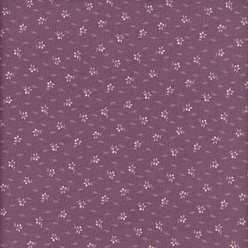Andover Fabrics Wildflower Cottage Renee Nanneman Purple Floral Pendant Stripe