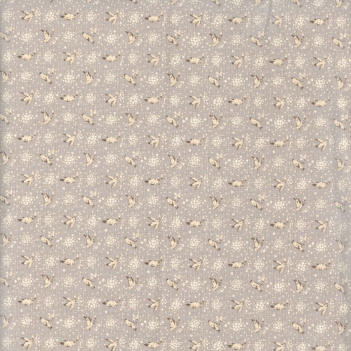 Andover Fabrics Wildflower Cottage Renee Nanneman Charcoal Grey Vintage Birds