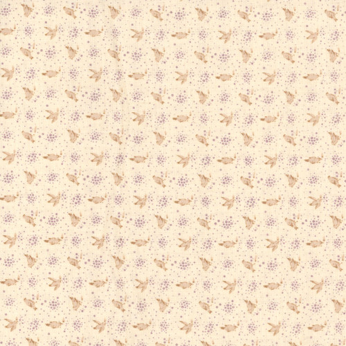 Andover Fabrics Wildflower Cottage Renee Nanneman Cream Vintage Birds