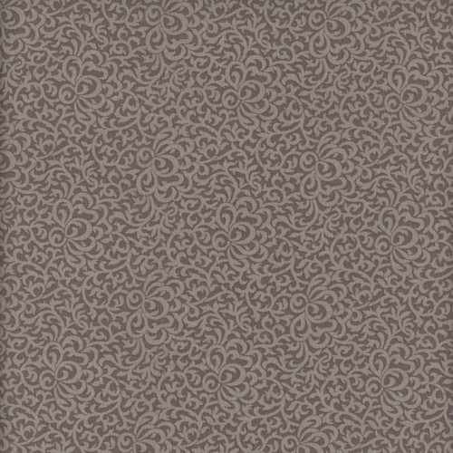 Andover Fabrics Wildflower Cottage Renee Nanneman Charcoal Grey Scroll Vine