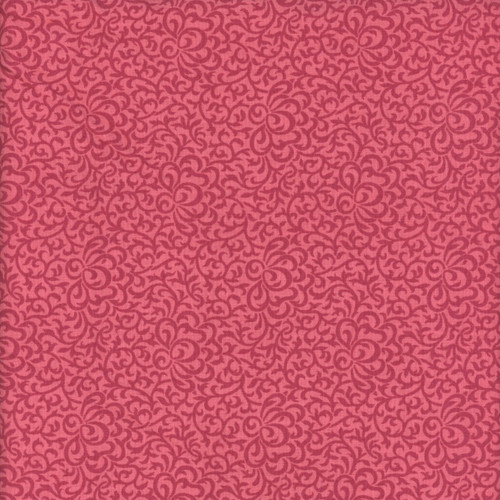 Andover Fabrics Wildflower Cottage Renee Nanneman Red Pink Scroll Vine