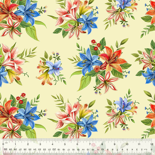 Windham Fabrics Lily Ivory Splendid Lilies