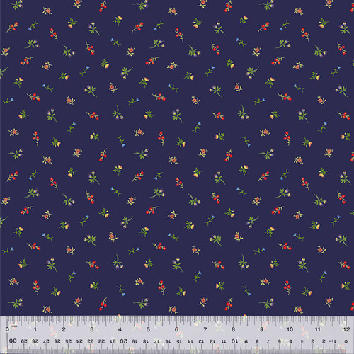 Windham Fabrics Lily Royal Floral Spritz