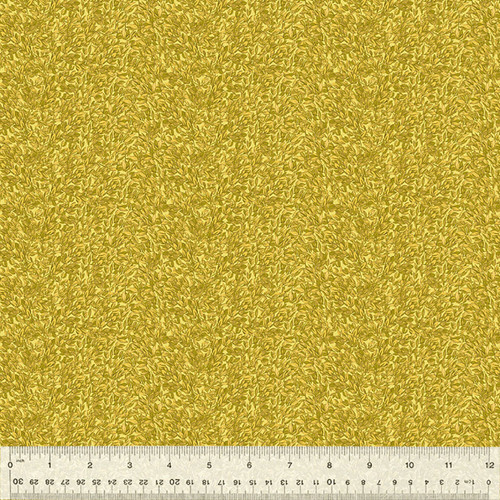 Windham Fabrics Lily Yellow Shrubbery