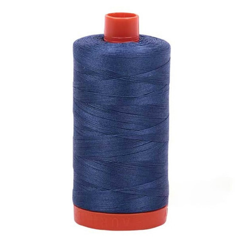 Aurifil Cotton Mako Thread 50 Weight 1422 Yards Steel Blue