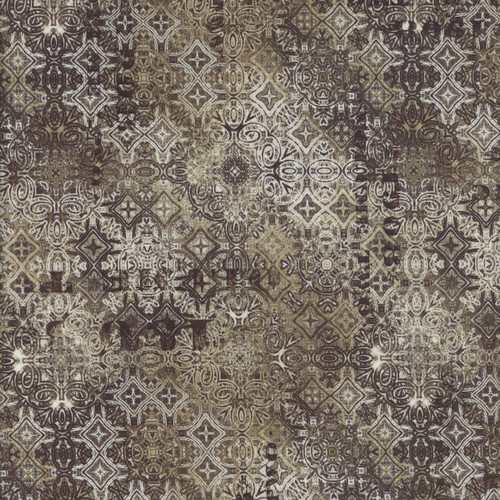 Free Spirit Fabrics Abandoned by Tim Holtz Faded Tile  Neutral
