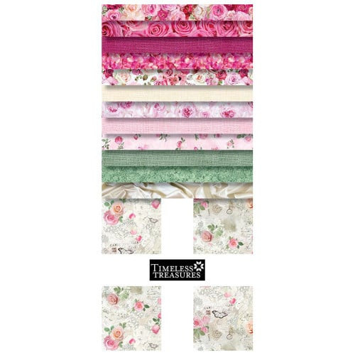 Timeless Treasures Fabrics Brush Bright Layer Cake Ten Inch Squares