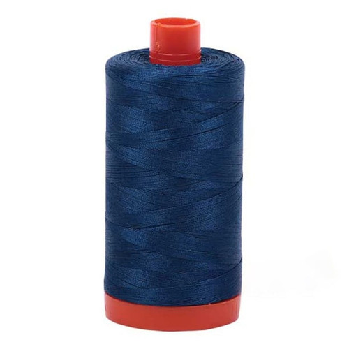 Aurifil Cotton Mako Thread 50 Weight 1422 Yards Medium Delft Blue