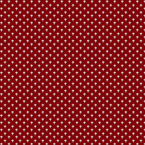 Marcus Fabrics Needlework Necessities Sheryl Johnson Red Crosses