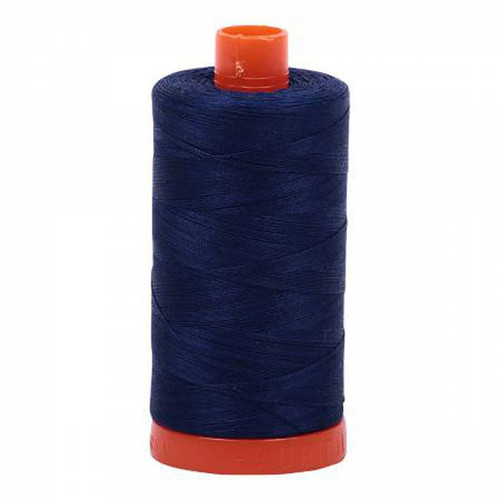 Aurifil Cotton Mako Thread 50 Weight 1422 Yards Dark Navy