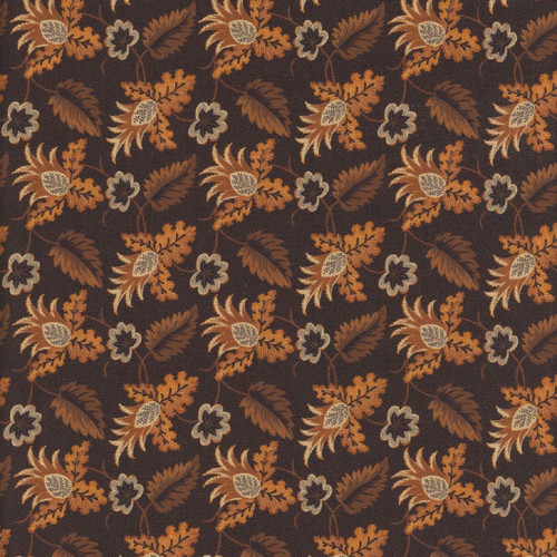 Marcus Fabrics Cheddar & Coal 3 Pam Buda Black Jacobean