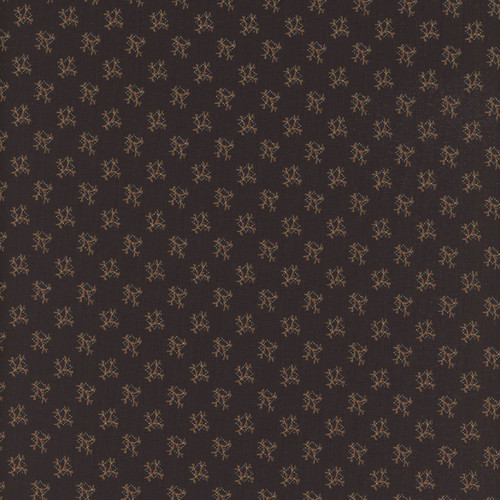 Marcus Fabrics Cheddar & Coal 3 Pam Buda Black Twigs