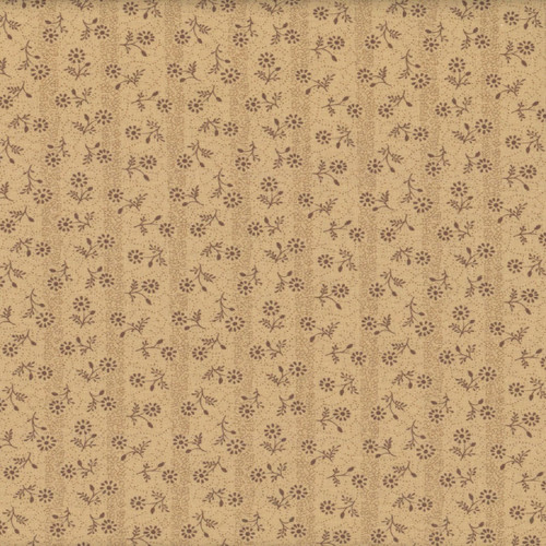 Marcus Fabrics Cheddar & Coal 3 Pam Buda Beige Daisy