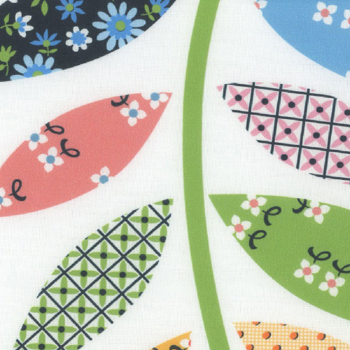 Windham Fabrics Made Easy Denyse Schmidt Cheater Quilt Cream Leafy Vine