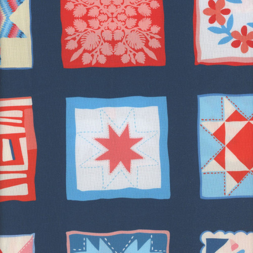 Windham Fabrics Cross Country Tamara Kate Navy Quilt Show