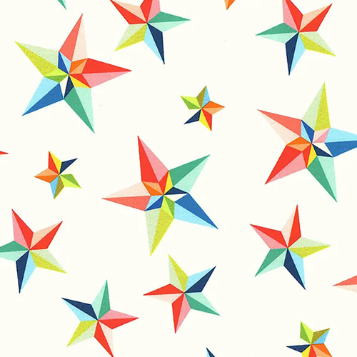 Windham Fabrics Cross Country Tamara Kate Multicolor Pinwheel Stars 108 Inch Wide Quilt Back