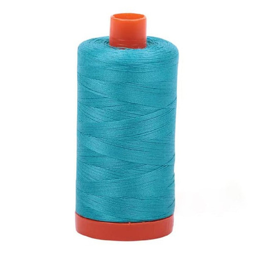 Aurifil Cotton Mako Thread 50 Weight 1422 Yards Turquoise