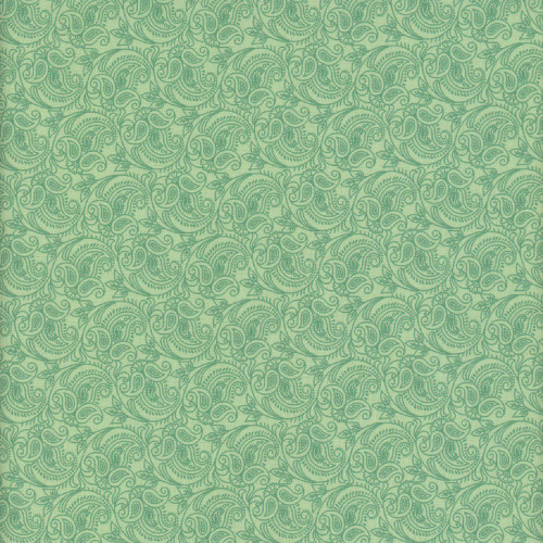 Andover Fabrics Thousand Steps by Sarah Maxwell Fern Seaweed Paisley